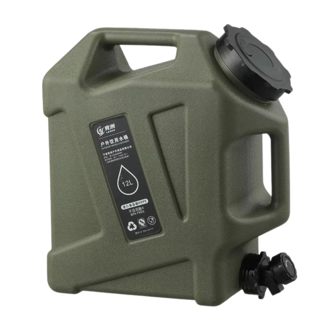 12L Portable Water Container with Tap – Camping