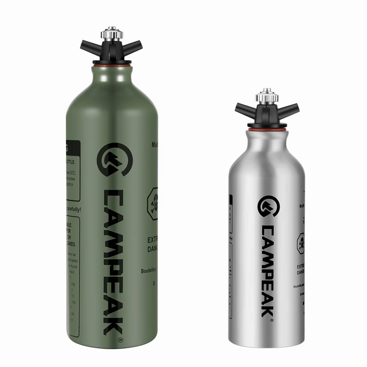 CAMPEAK Fuel Bottle 0.5L / 1L with Safety Valve