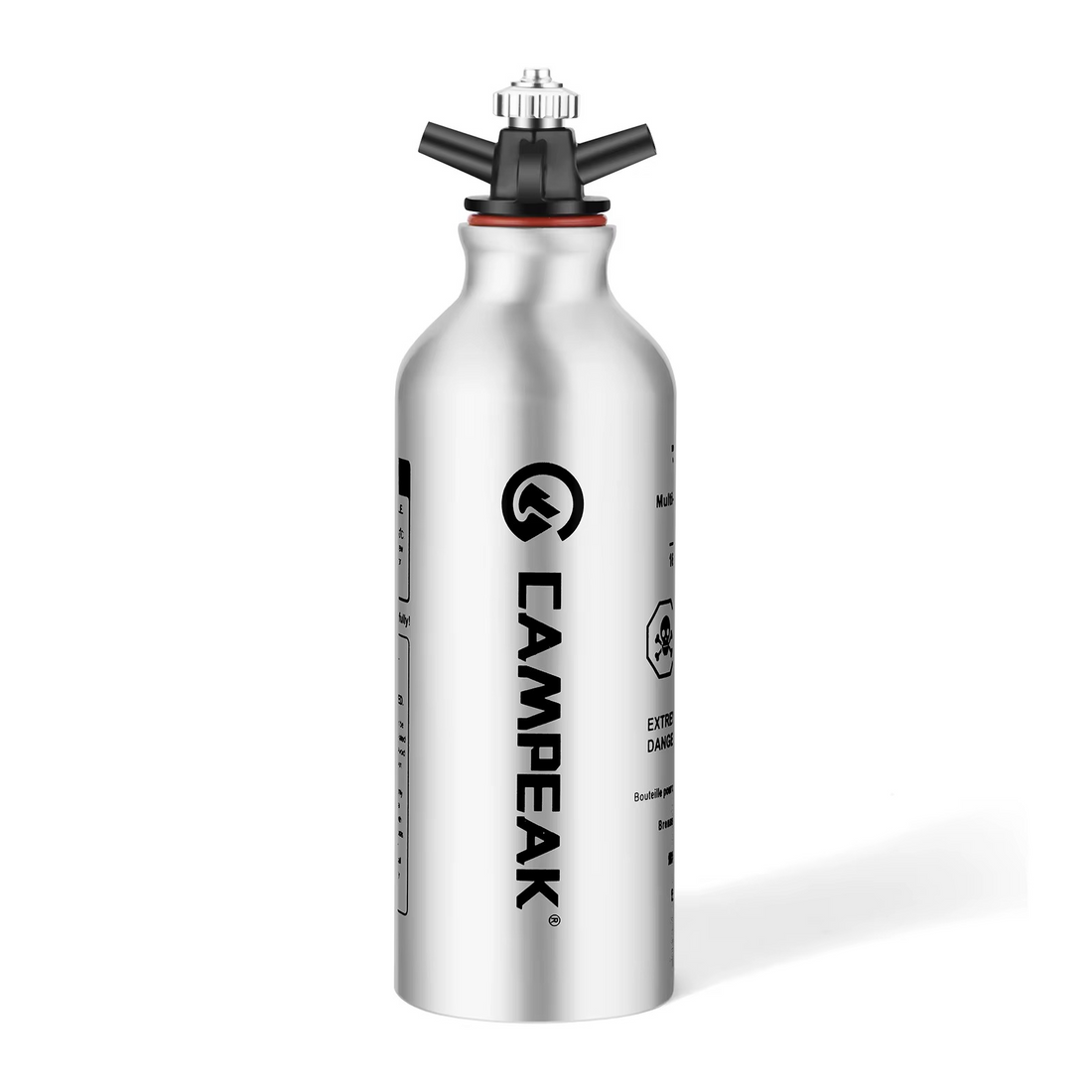 CAMPEAK Fuel Bottle 0.5L / 1L with Safety Valve