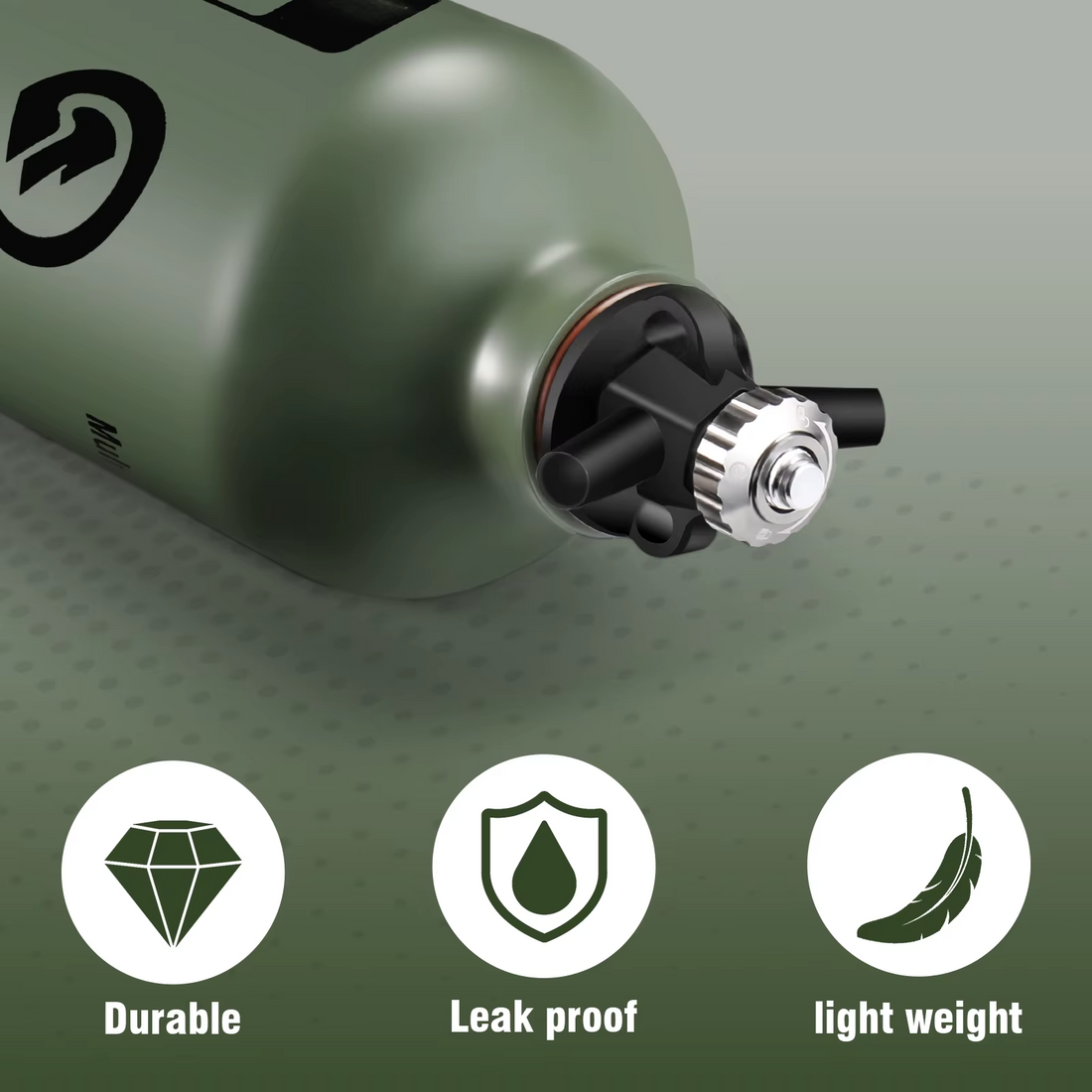 CAMPEAK Fuel Bottle 0.5L / 1L with Safety Valve