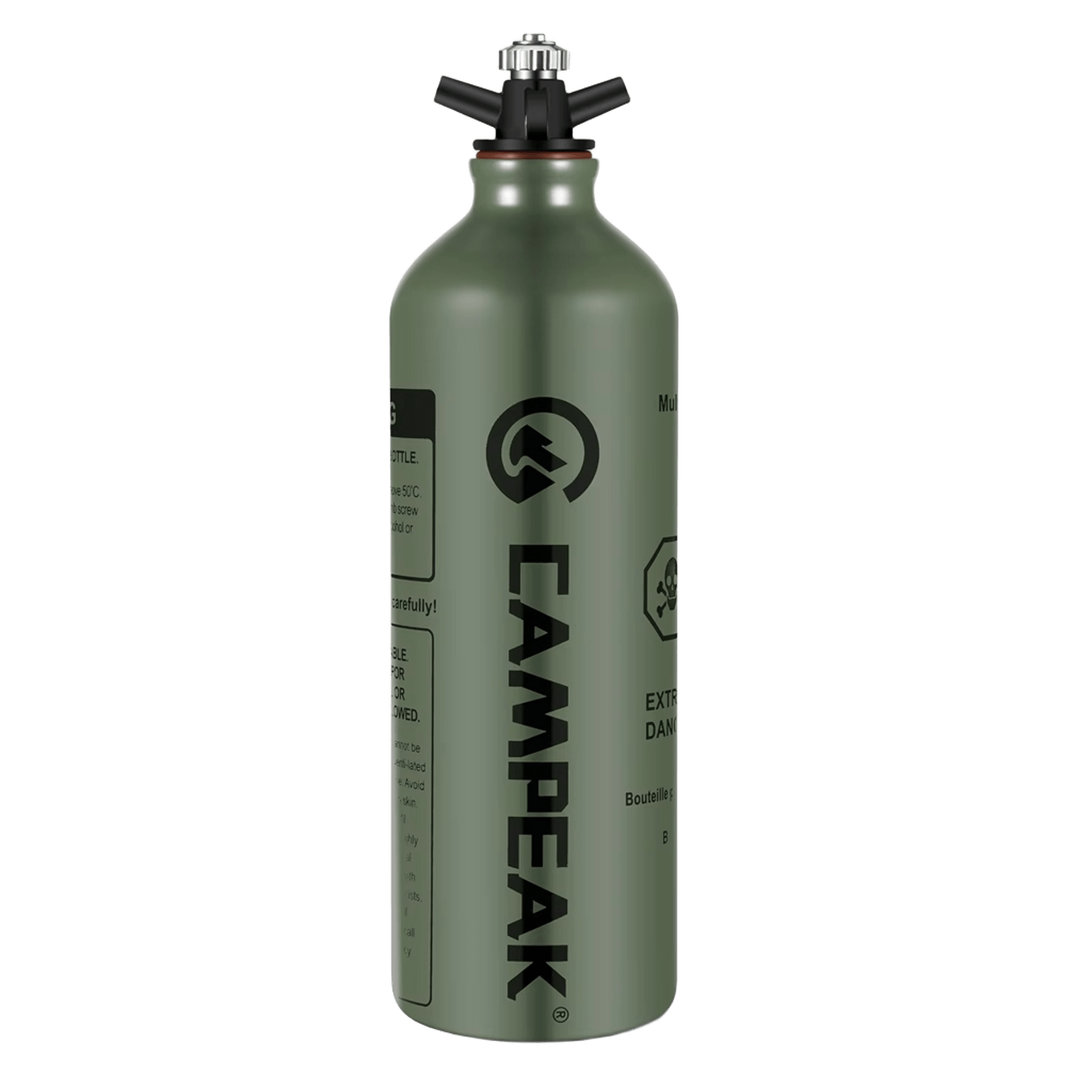 CAMPEAK Fuel Bottle 0.5L / 1L with Safety Valve