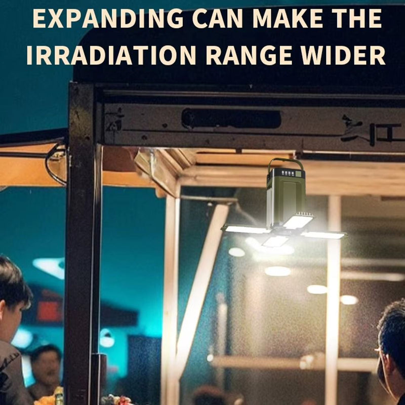 Foldable Solar Camping Lantern with Power Bank