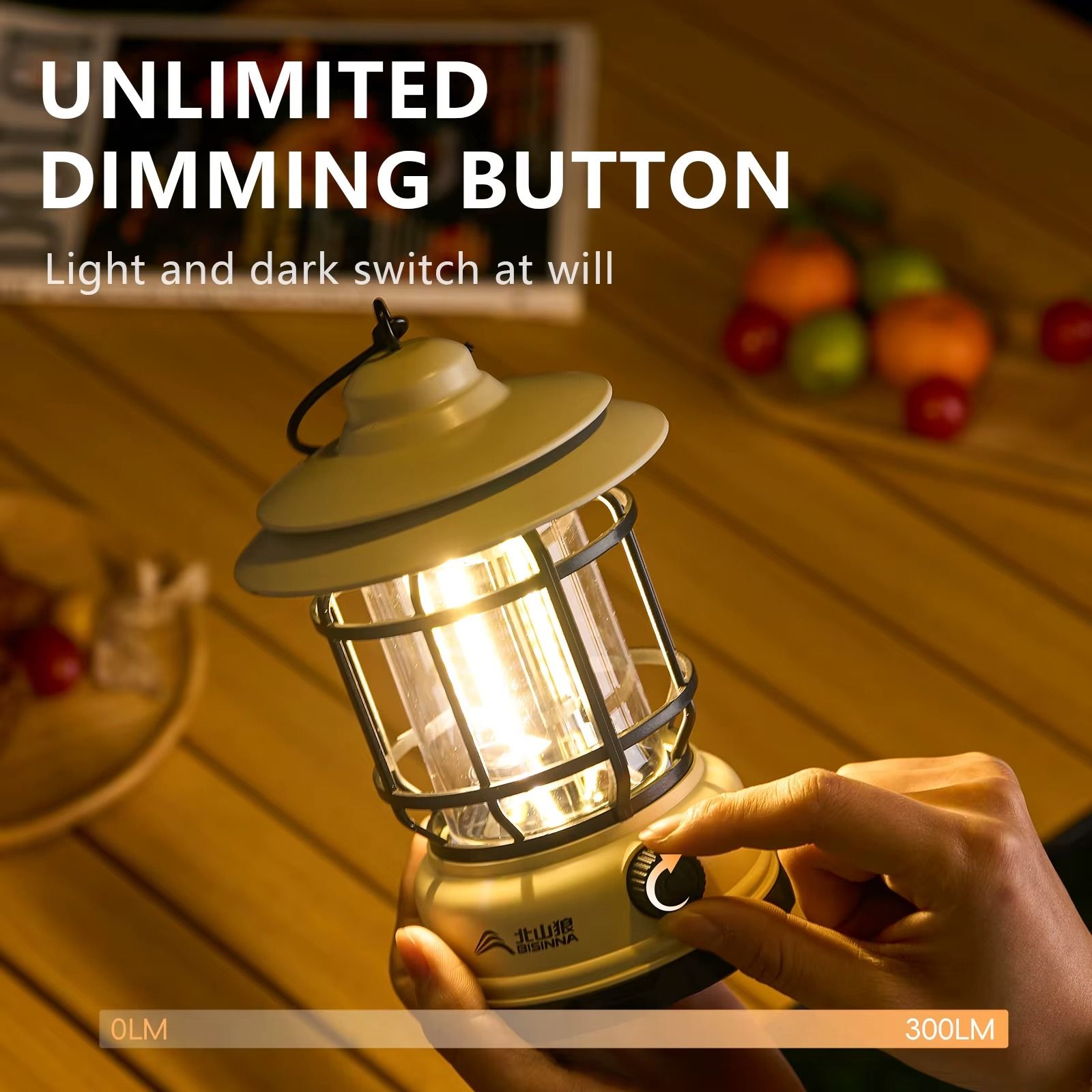 Retro Rechargeable Camping Light IPX4